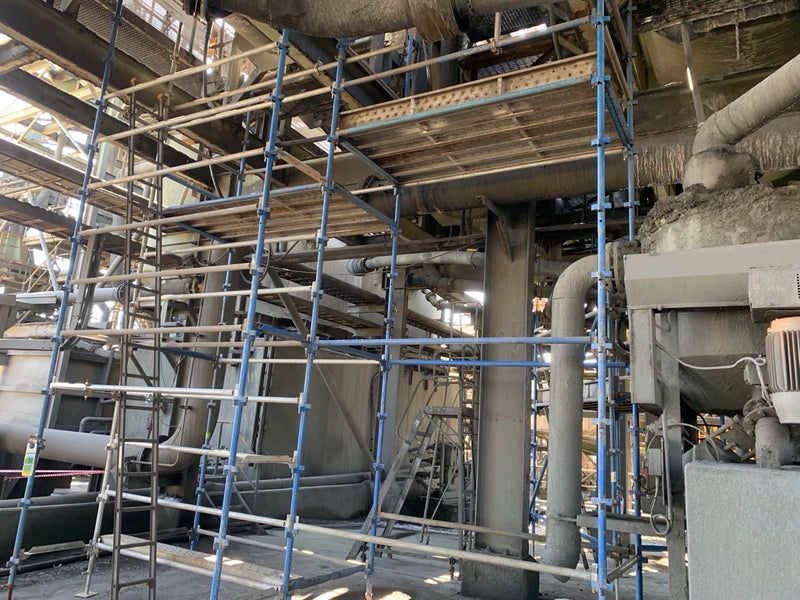Scaffolding hire in Nyngan NSW: access scaffolding erected for scheduled shutdown maintenance at Tritton Mine